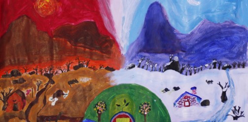 Painting of climate change Painting of climate change